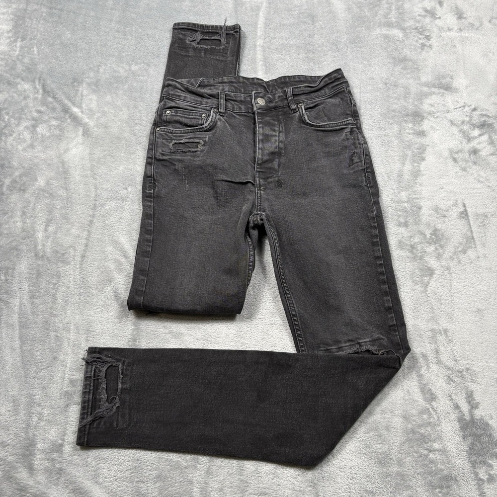 Ksubi Chitch Nu Heritage Jeans Men's 31x32 Black Distressed Slim Stretch